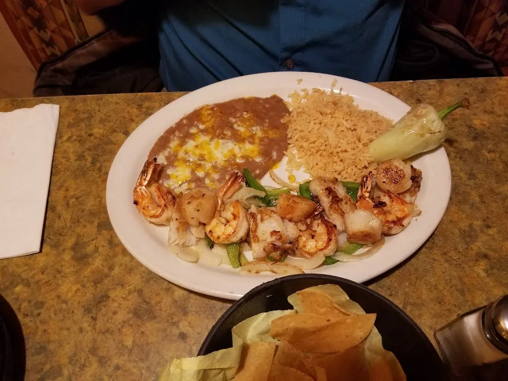 Shrimp Scallops and Fish